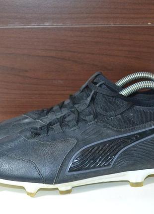 Puma one 19.3 fg/ag 38.5р eclipse бутси бампи шкіряні шипшини оригінал