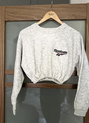 Кофта худі укорочена, розмір s, m reebok