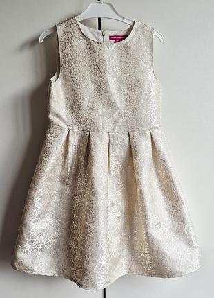 Золота пишна сукня на дівчинку 6-7 років