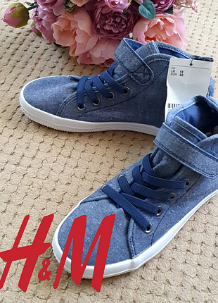 Кеды хайтопы h&amp;m на мальчика р.32,