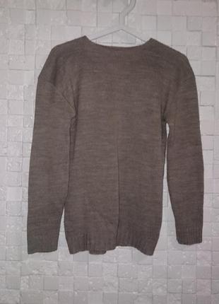 Пуловер свитер джемпер женский с ажурным узором4 фото