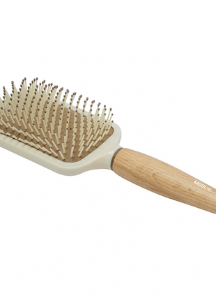 Расческа для волос массажная hair brush 25.6*8.5*3.5 см с деревянной ручкой