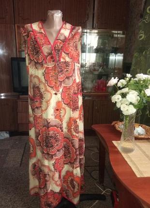 Платье -халат коттон