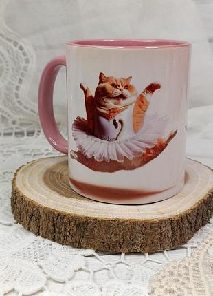 Чашка з котиком. чашка з принтом