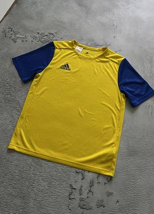 Футболка для хлопчика adidas жовто-синя
