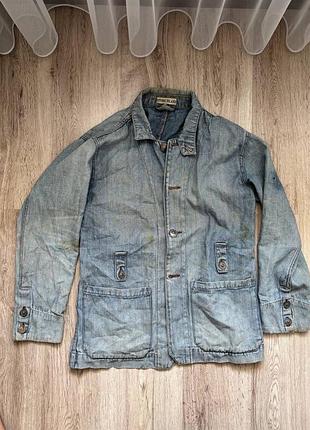 Вінтажна джинсова куртка stone island