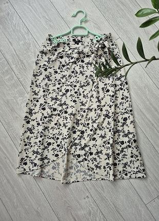 Юбка летняя женская меди из вискозы