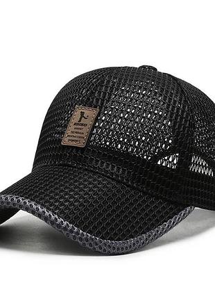 Бейсболка тракер кепка з сіточкою ediko чорна