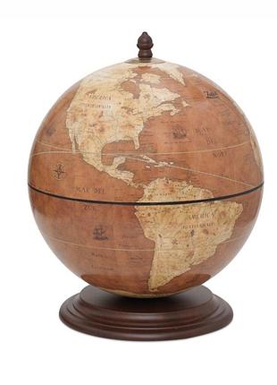 Глобус-бар настольный zoffoli srl, giove-rust, h-50см, d-40см (248-0026)