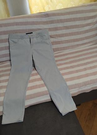 Женские джинсы, летние, в рубчик,
коттон-98%, йелостан-2%,