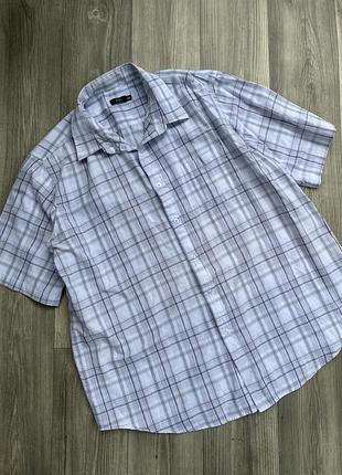 Легка бавовняна сорочка шведка ххл в клітинку