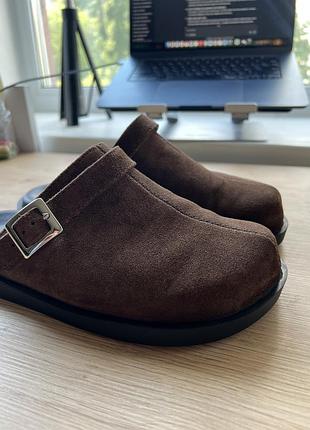 Шкіряні клоги te.shoes