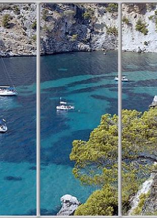 Шафа-купе luxe studio стандарт-1 фотодрук море-32 2400x2200x450 тридверна (50457)