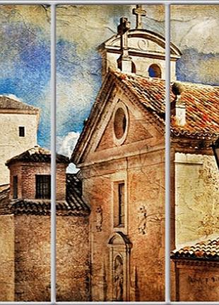 Шафа-купе luxe studio стандарт-1 фотодрук архітектура-3 2400x2400x450 тридверна (51887)