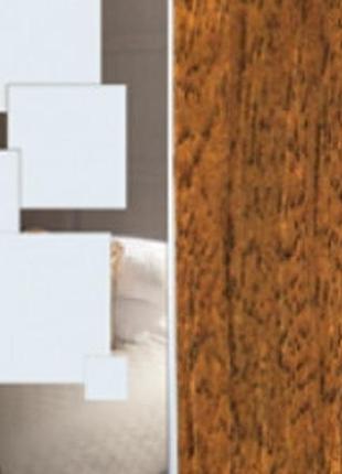 Шкаф купе luxe studio стандарт-2 дсп/зеркало с пескоструем-4 1800x2400x600 двухдверный (92389)