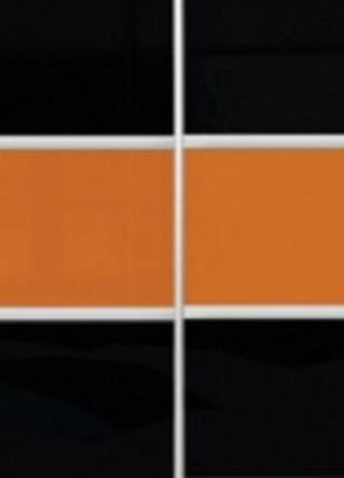 Шафа-купе luxe studio стандарт-2 кольоровий комбінований фасад-8 1700x2300x600 дводверна (92084)