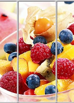 Шкаф купе luxe studio стандарт-1 фотопечать еда и напитки-18 2400x2100x450 трехдверный  (49111)