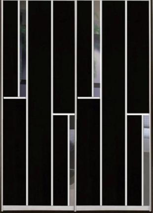 Шкаф купе luxe studio стандарт-3 дсп/зеркало-8 1000x2100x600 двухдверный (99469)