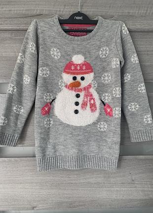 Новогодний свитер, кофта primark р.134