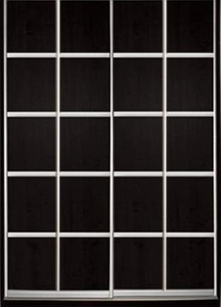 Шкаф купе luxe studio стандарт-3 дсп-8 2000x2000x450 двухдверный (94263)