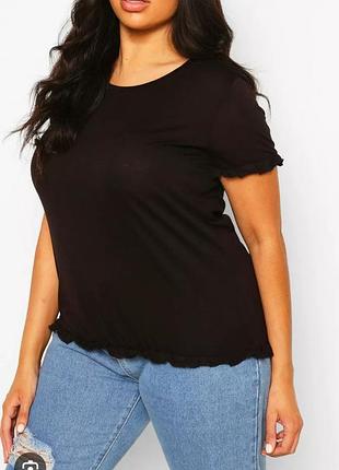 Женская футболка в рубчик