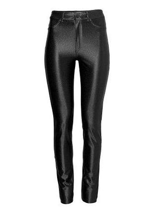 Чорні диско штани h&m