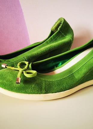 Балетки лоферы на платформе зелёные primadonna collection италия
