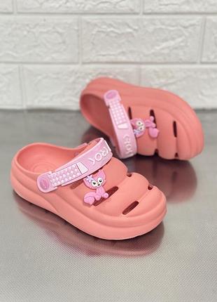 Крокси на дівчинку crocs дитячі крокси шльопанці шльопкі