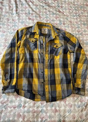 Бавовняна сорочка в клітинку