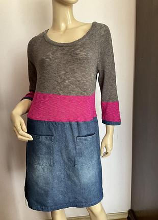 Комбинированное красивое платье/ s- m/ brend bonprix