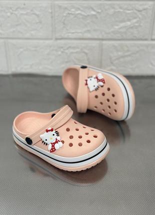 Крокси на дівчинку дитячі крокси crocs шльопанці дитяче взуття