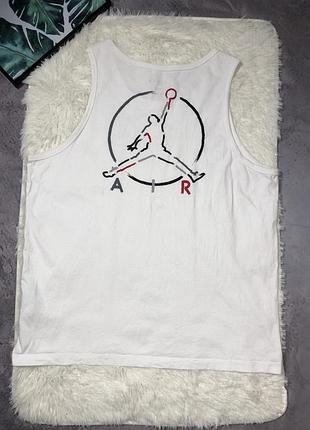 Біла чоловіча майка jordan m j brand jumpman air tank (db1551-100)