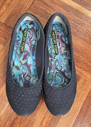 Еластичні текстильні надлегкі сліпони кросівки skechers air-cooled 37  usa 🇺🇸