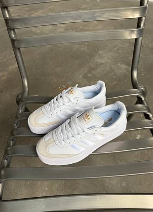 Кроссовки adidas samba xlg white