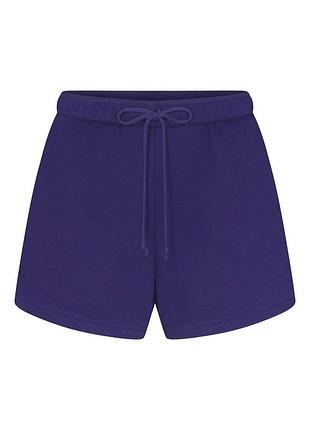 Оригинальные женские шорты skims, фиолетовые шорты skims, хлопковые флисовые шорты skims, шорты размер l