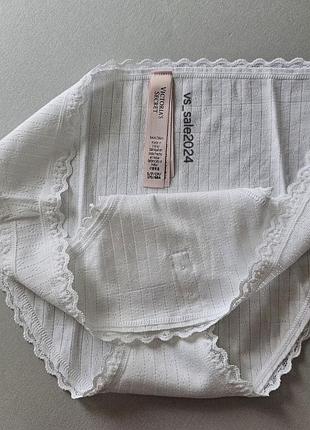 Белые трусики бикини виктория сикрет victoria's secret (s) 🎀2 фото