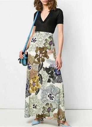 Довга спідниця в квітковий принт