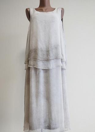 100% шелк платья с градиентом