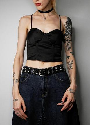 Топ бюстьє атласний