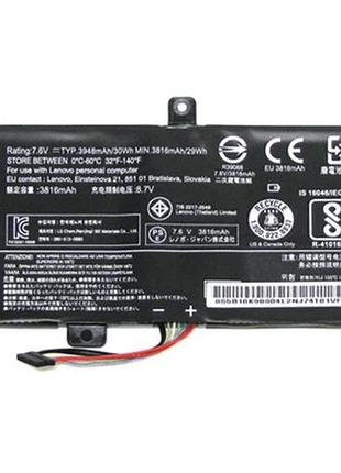Оригинал аккумуляторная батарея для ноутбука lenovo ideapad 310-15isk (7.6v, 30wh, 3948mah) l15l2pb4