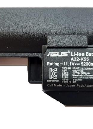 Оригинал аккумуляторная батарея для ноутбука asus x45 x45a x45c x45d x45v x45u - a32-k55 ( 10.8v 4700mah)