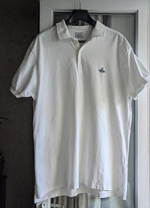 Поло біле чоловіче vivienne westwood 3xl