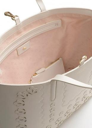 Сумка radley london (світло-сіра) -велика сумка-тоут з квітковим принтом.6 фото