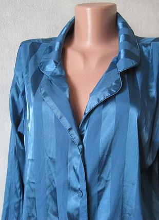 Пижама с брюками атласная