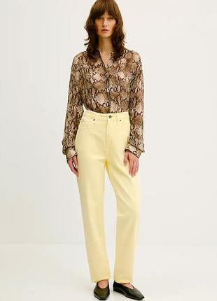 Джинси жіночі жовті лимонні