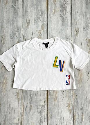 Жіноча вкорочена футболка під вітон біла xs