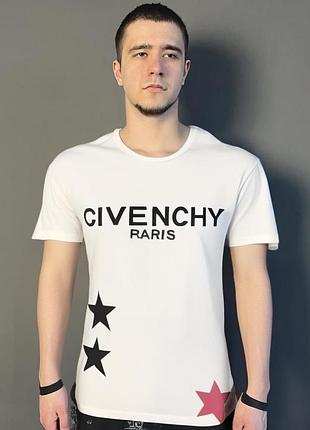 Givenchiy, мужская футболка белого цвета