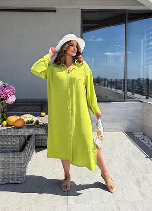 Жіноча легка літня сукня оверсайз | 375