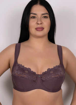 Бюстгальтер с мягкими чашками с косточками и широкими бретелями 1507