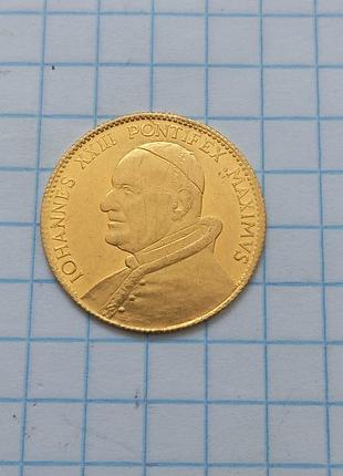 Медаль с (золото 900) иоанна xxiii понтифекс максимуса (1958-1963) ваткан